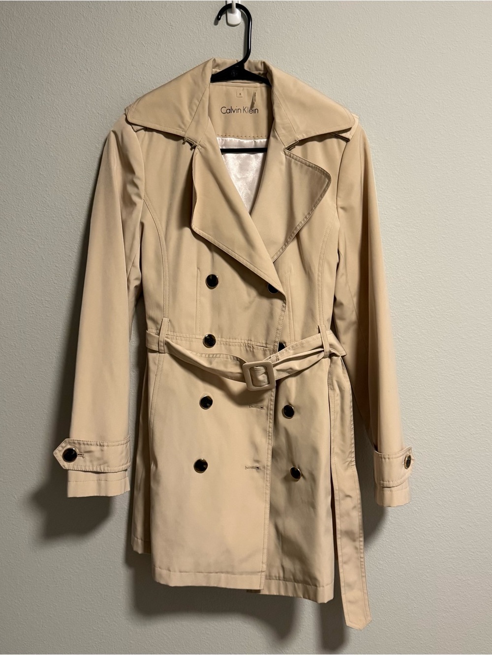 Calvin Klein Women's Khaki Trench Coat